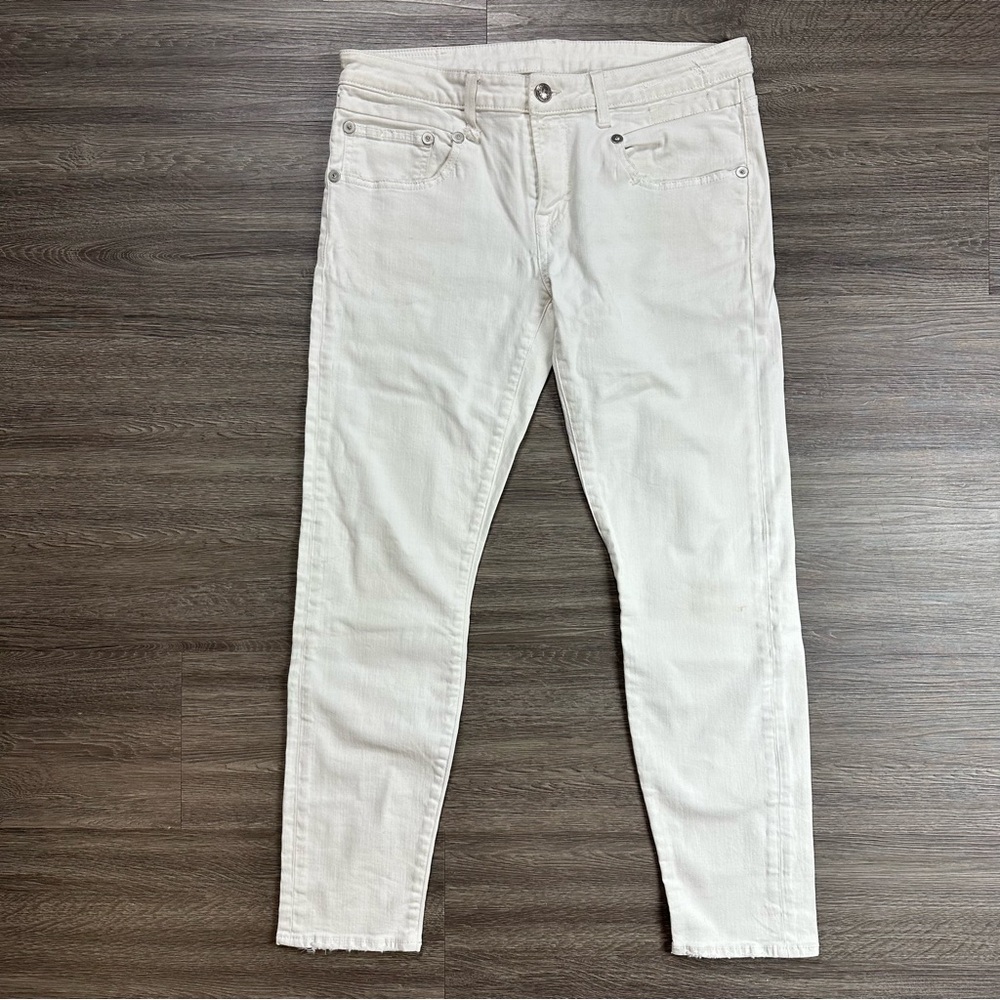 R13 Boy Skinny Jeans - White